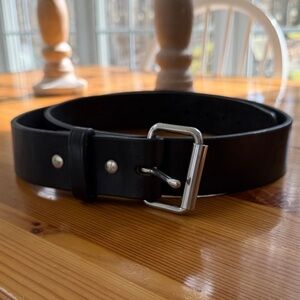 Hank’s Black Leather Belt